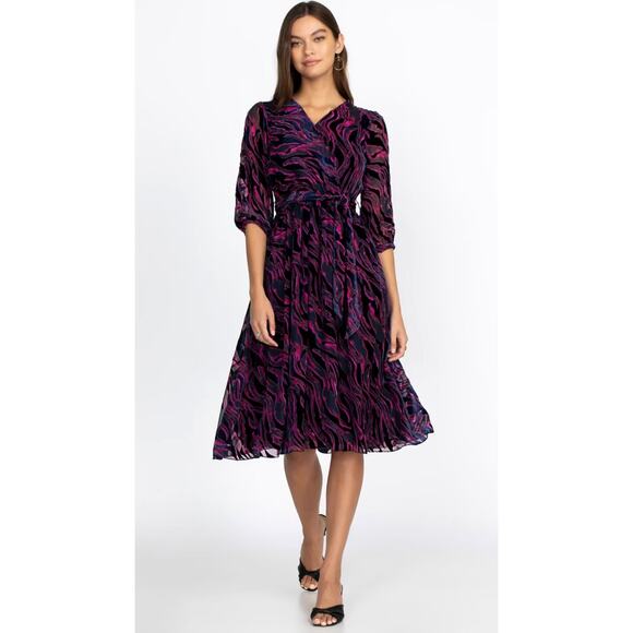Johnny Was Tava Midi Velvet Dress size M - Picture 1 of 5